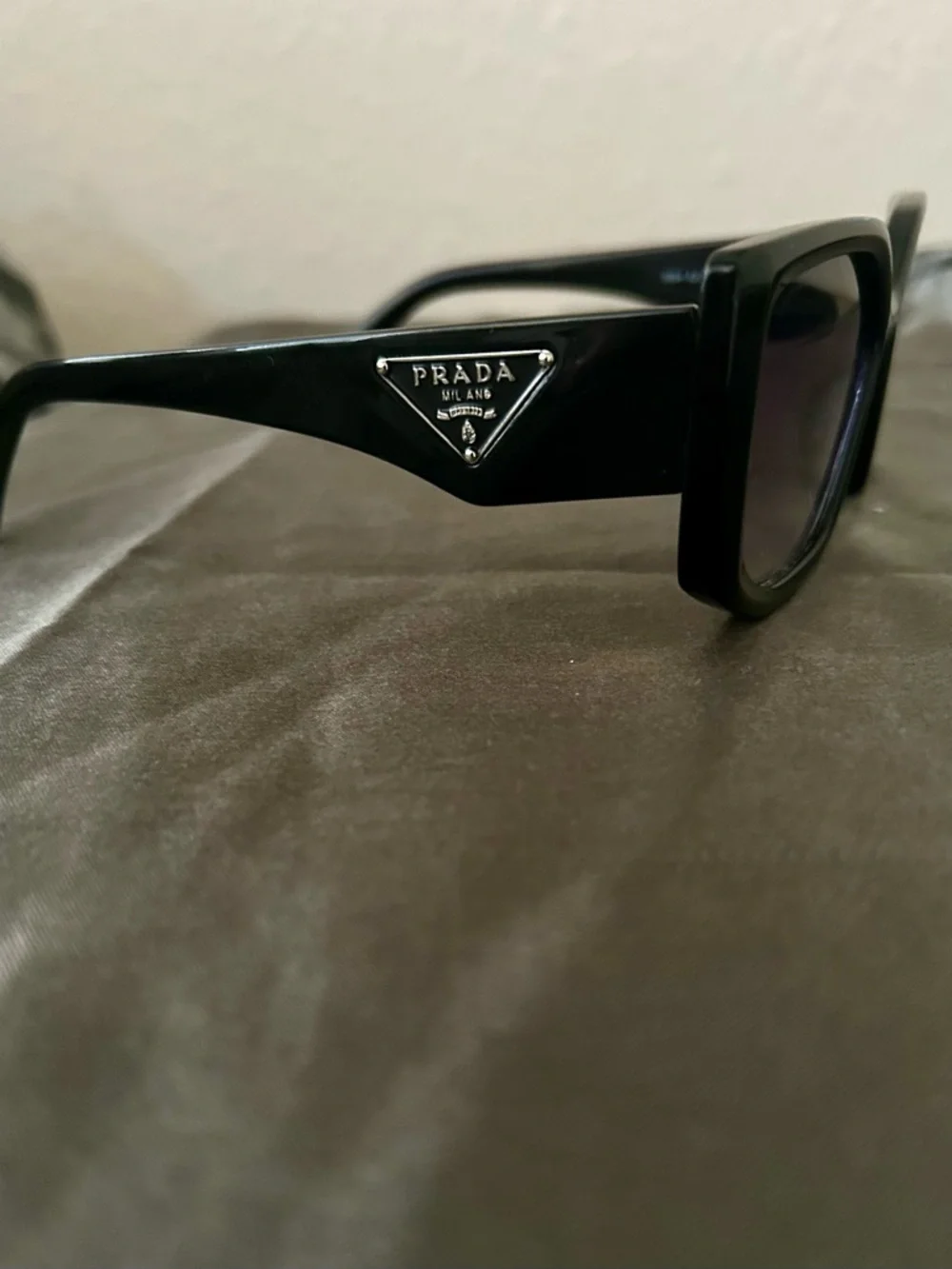 Prada Unisex Triangle Logo Acetate Sunglasses - Picture 2 of 7